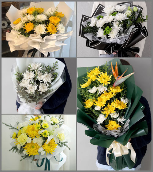 山东青岛即墨市通济街道北龙湾村白事花束代送